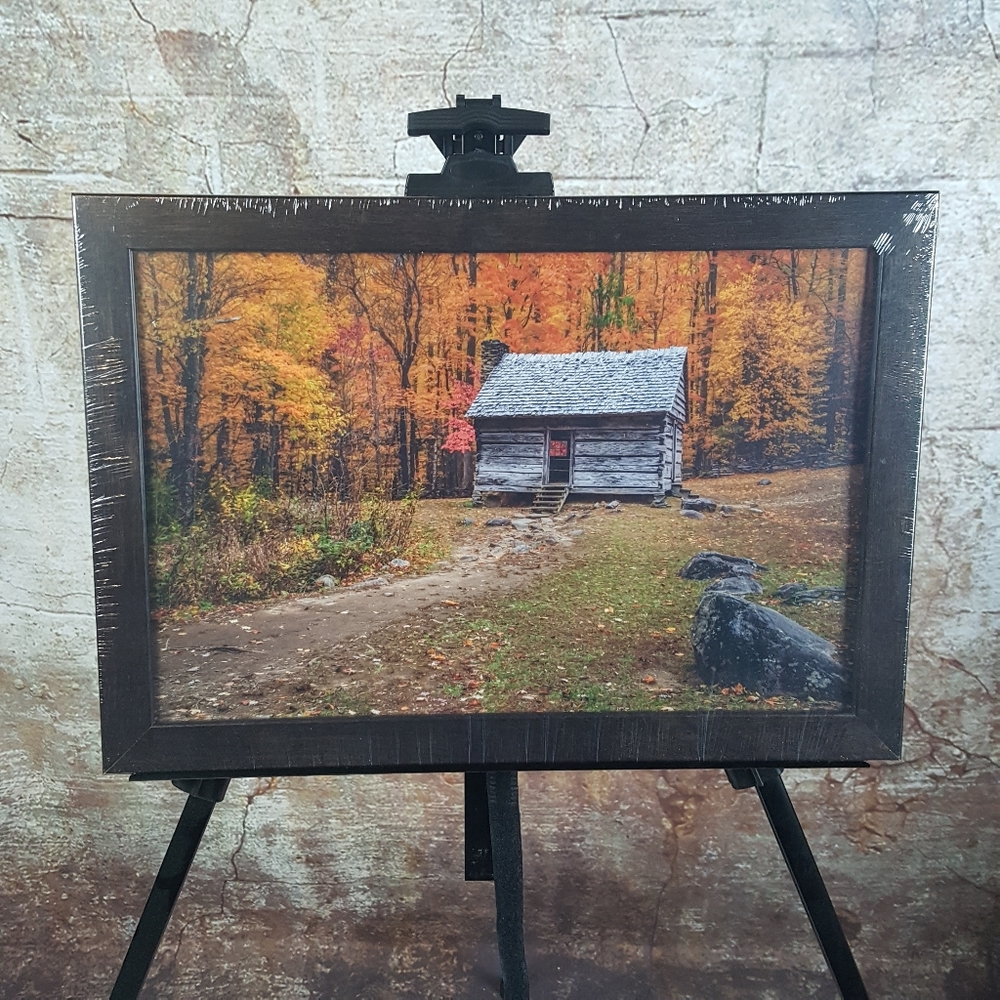 Frame USA Framed Autumn Cabin Art Print